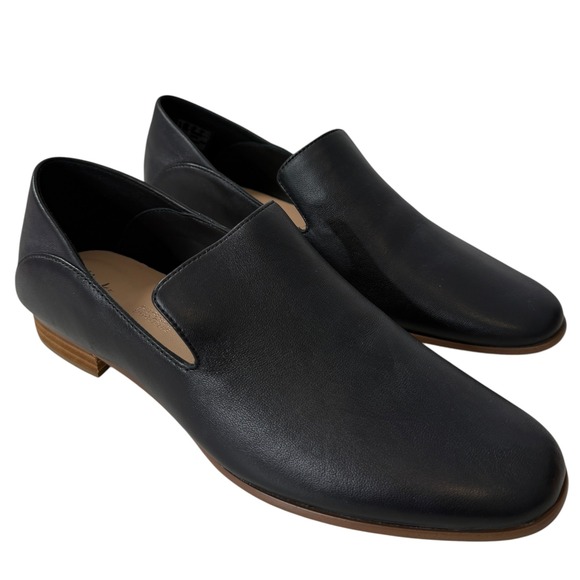 Clarks Shoes - Clarks Black Leather Slip-On Loafers